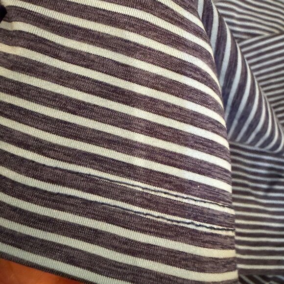 VINEYARD VINES MENS PERFORMANCE BLUE GRAY STRIPE DRI FIT POLO SHIRT XL - Picture 5 of 7